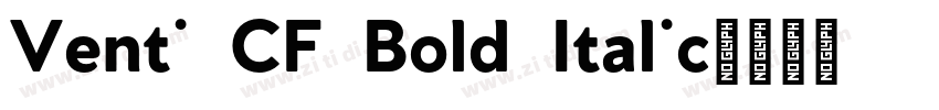 Venti CF Bold Italic字体转换